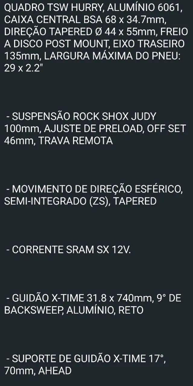 Bicicleta TSW New Hurry - Shimano Deore - Foto 2
