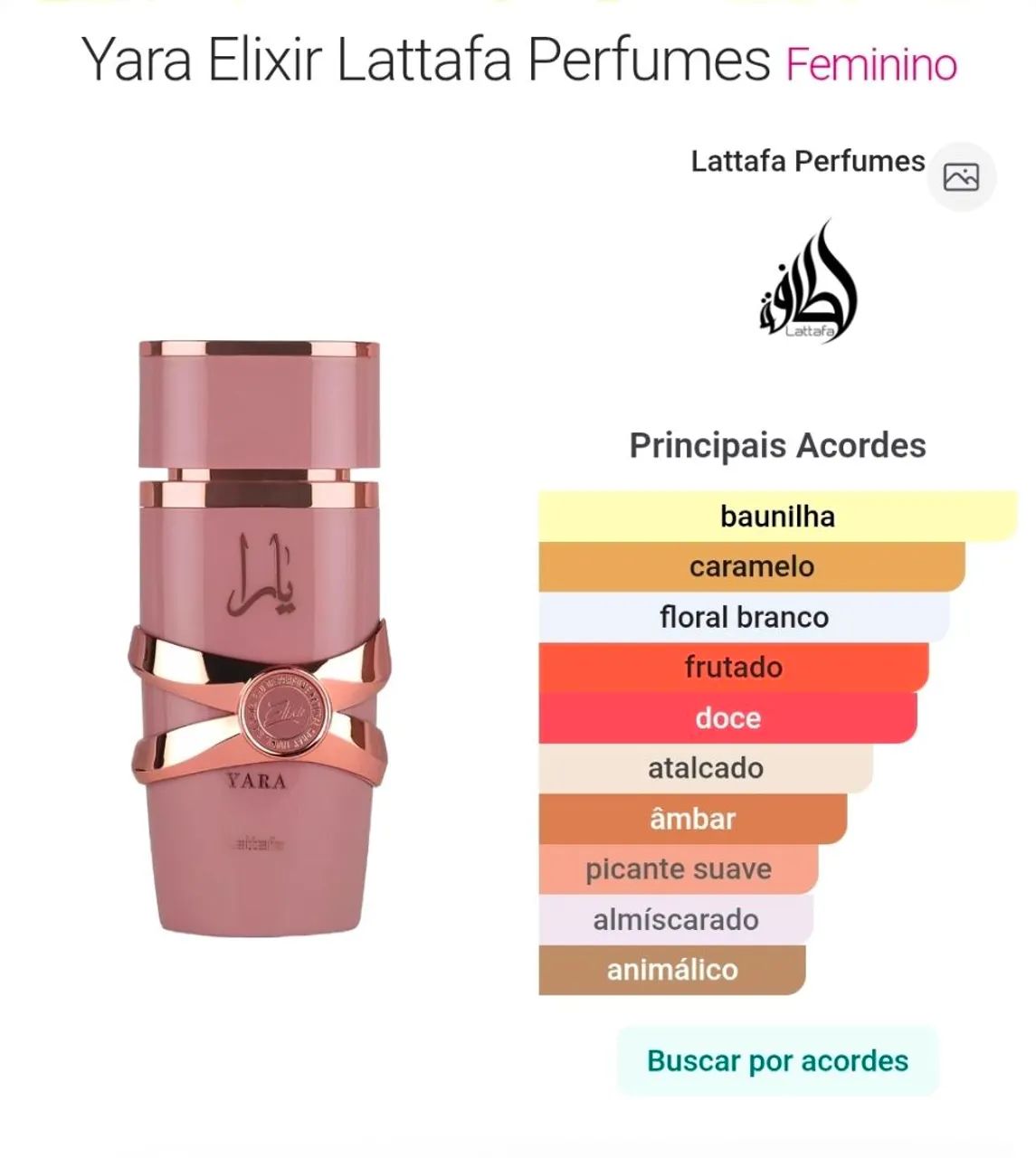 Perfume Lattafa Yara Elixir 100 ml, lacrado - Foto 5