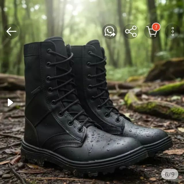 Bota tática/ nova