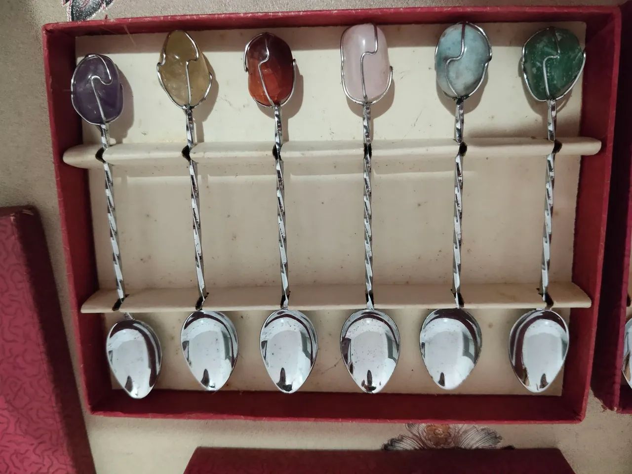 Talheres vintage pedras brasileiras  - Foto 3