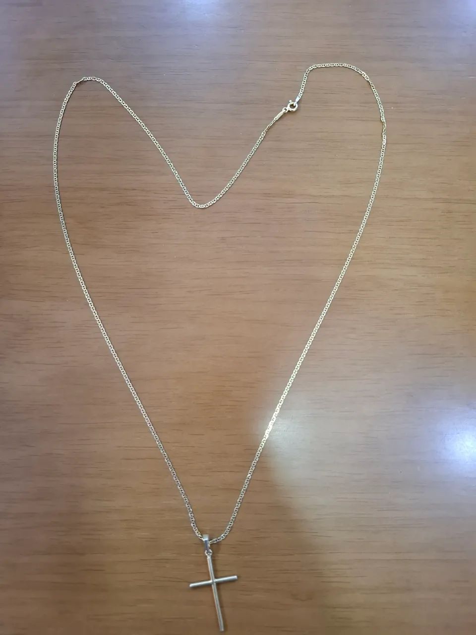 Cordão de prata banhado a ouro 18