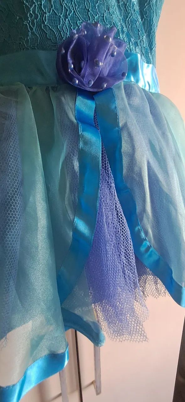 Vestido azul infantil - Foto 4