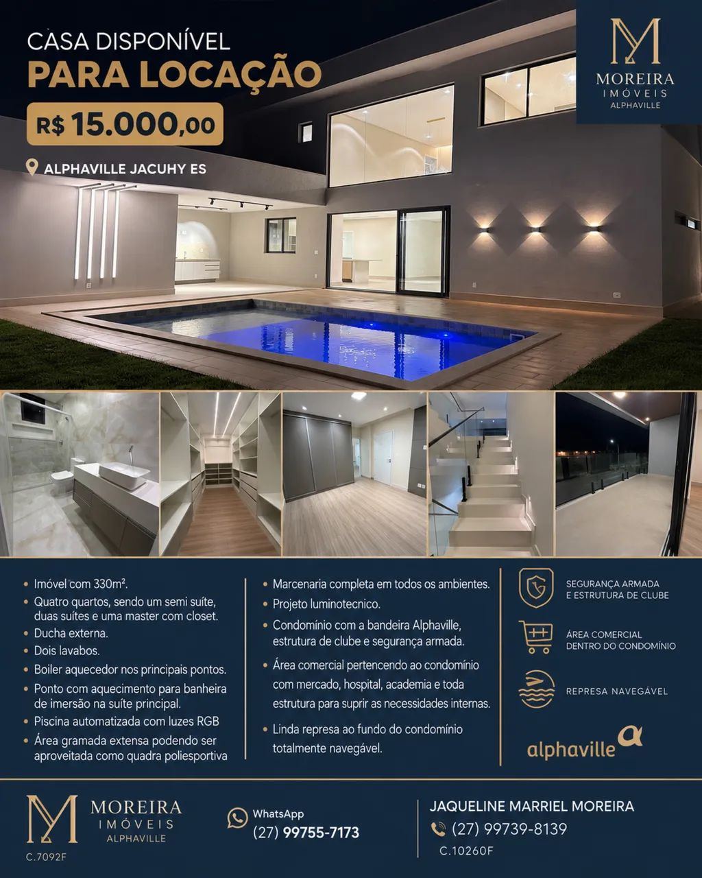 Casa Alphaville Jacuhy para locação 