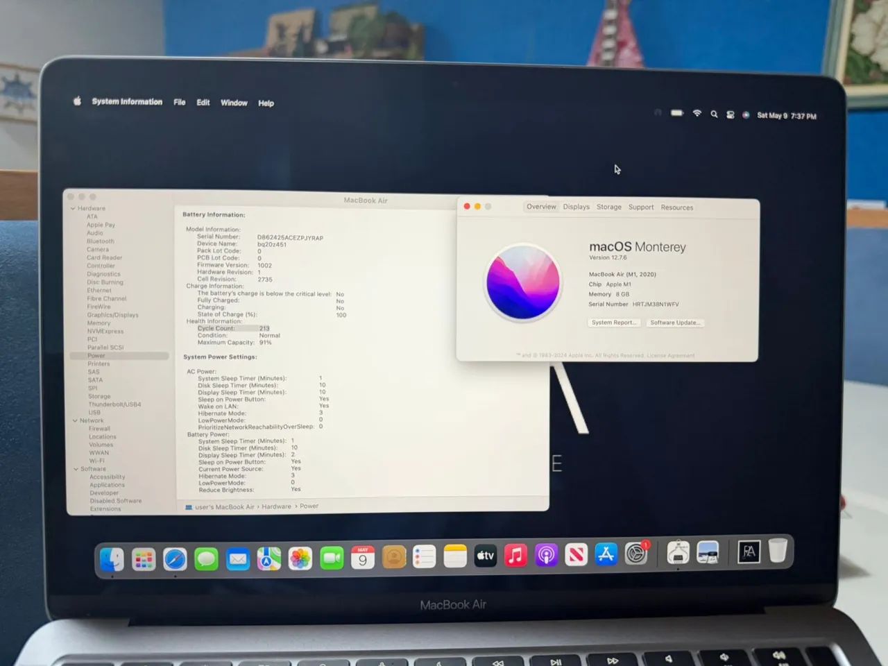 MacBook Air m1 13 inch 8gb ram 256gb ssd - Notebooks - Jardim