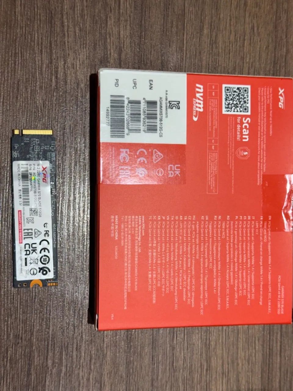 SSD Adata XPG GAMMIX S70 Blade 512GB M.2 2280 PCIe NVMe 4.0 - Foto 3