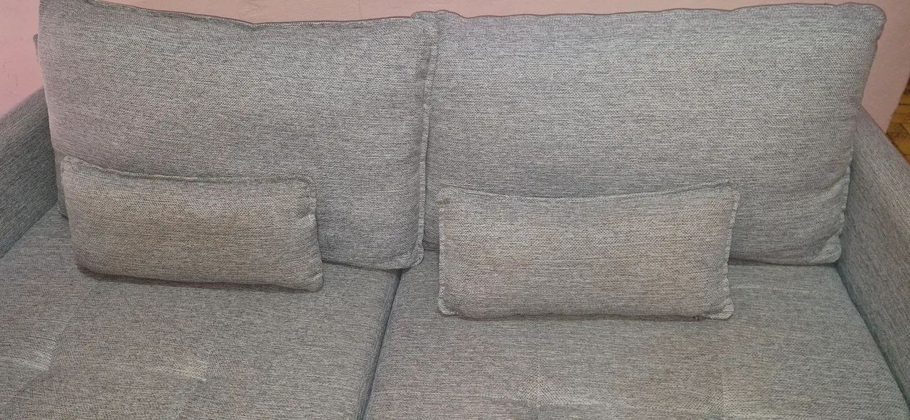 Sofá Retrátil Cinza 2/3 Lugares Moderno - Conforto Premium com Almofadas Rins - Foto 2