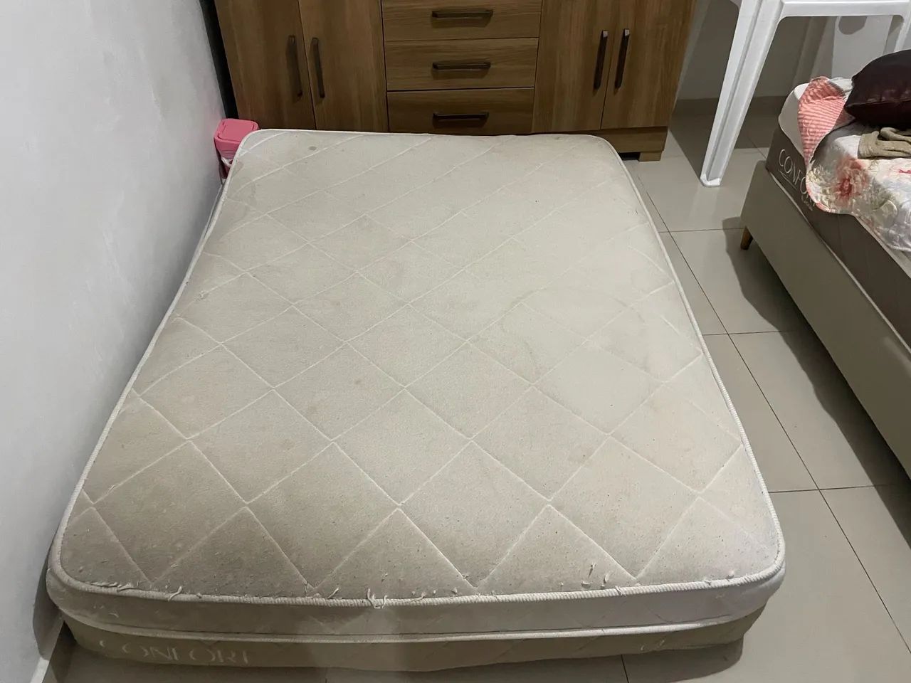 VENDO cama box casal usada - Foto 2