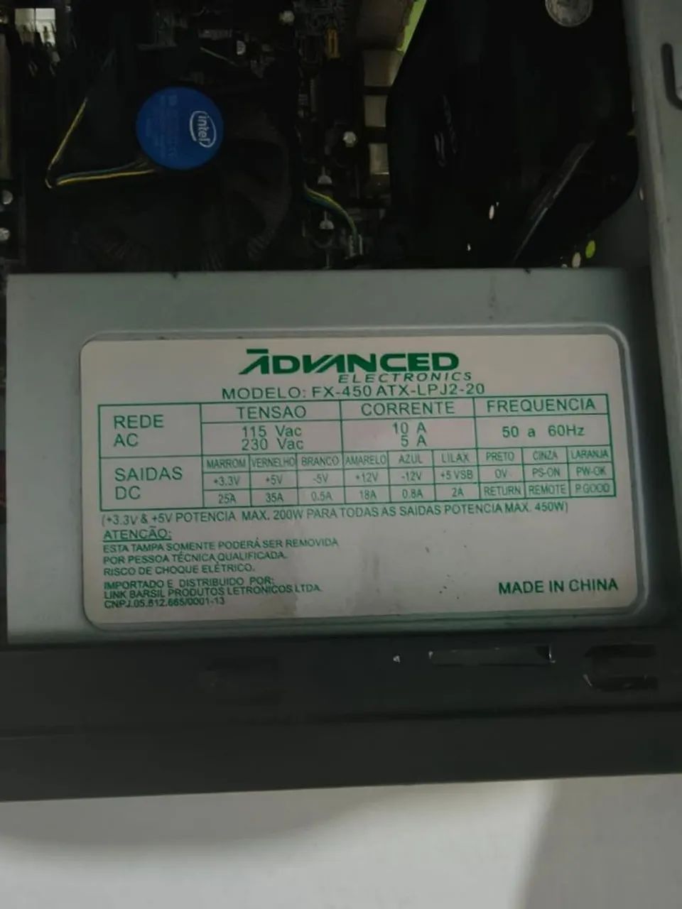Gabinete com fonte processador e cooler - Foto 4