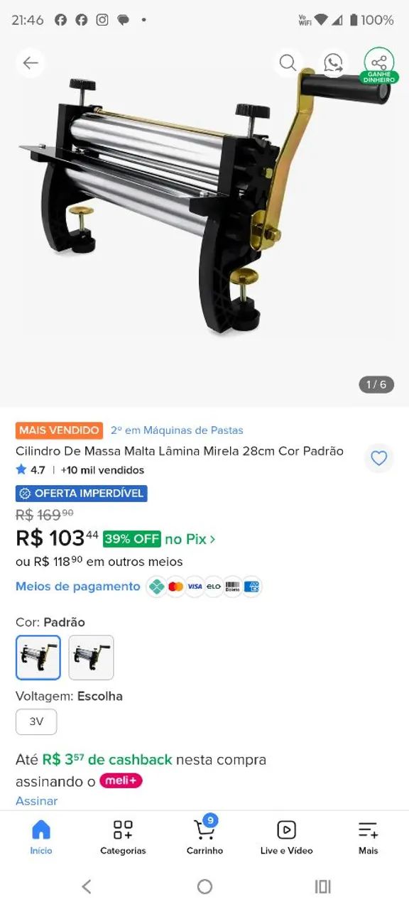 CILINDRO PARA MASSAS