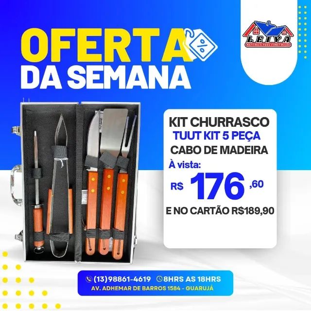 Kit Churrasco 5 peças