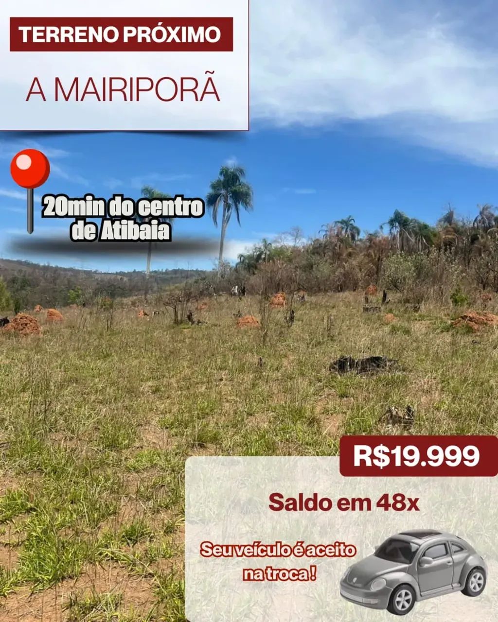 Terreno em Terra Preta com grande potencial!