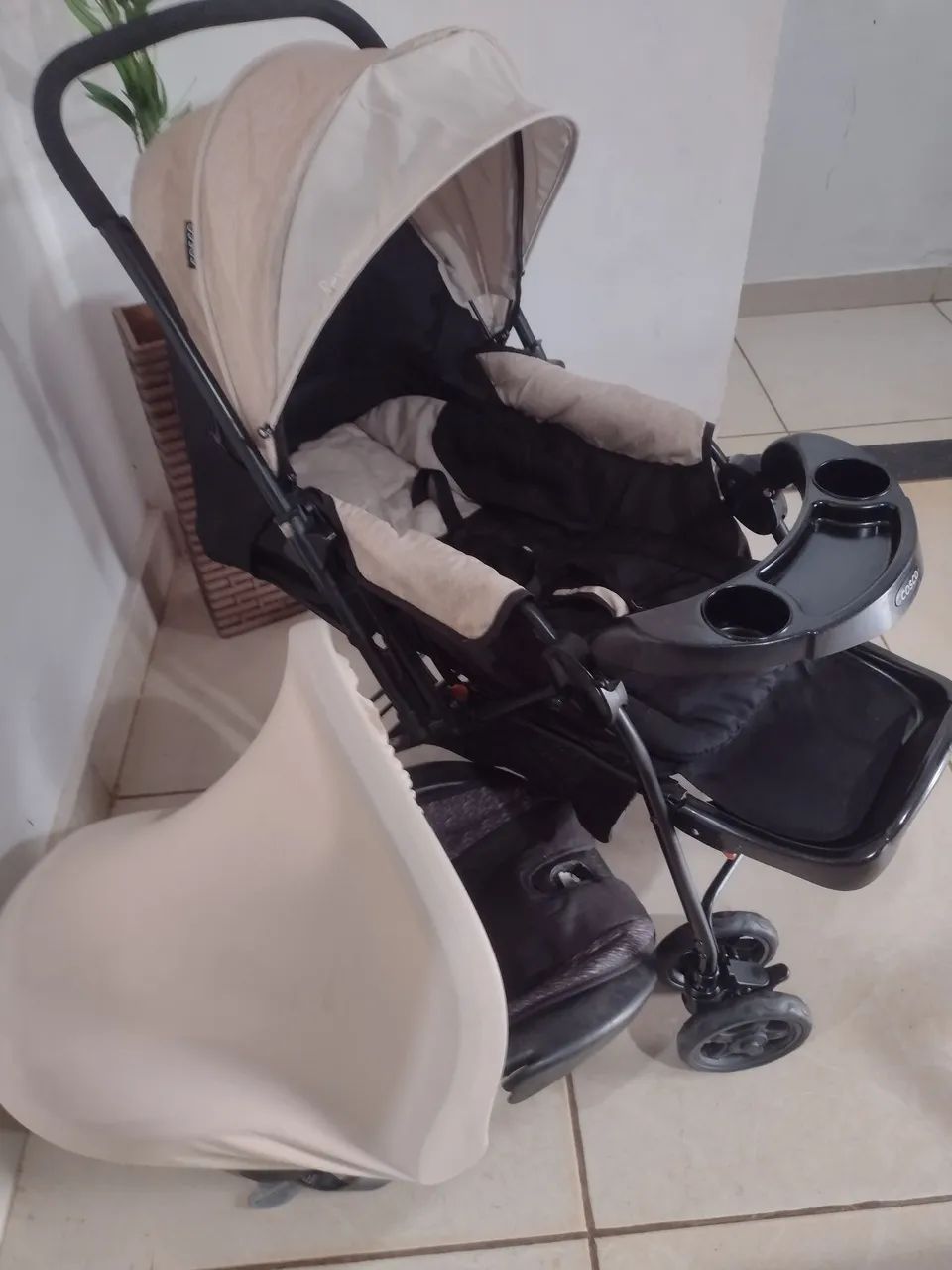 Carrinho com bebê conforto  - Foto 3
