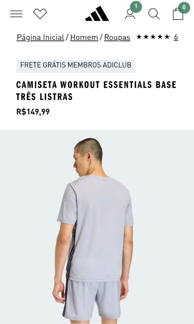 Camiseta Adidas Workout Climacool  - Foto 5