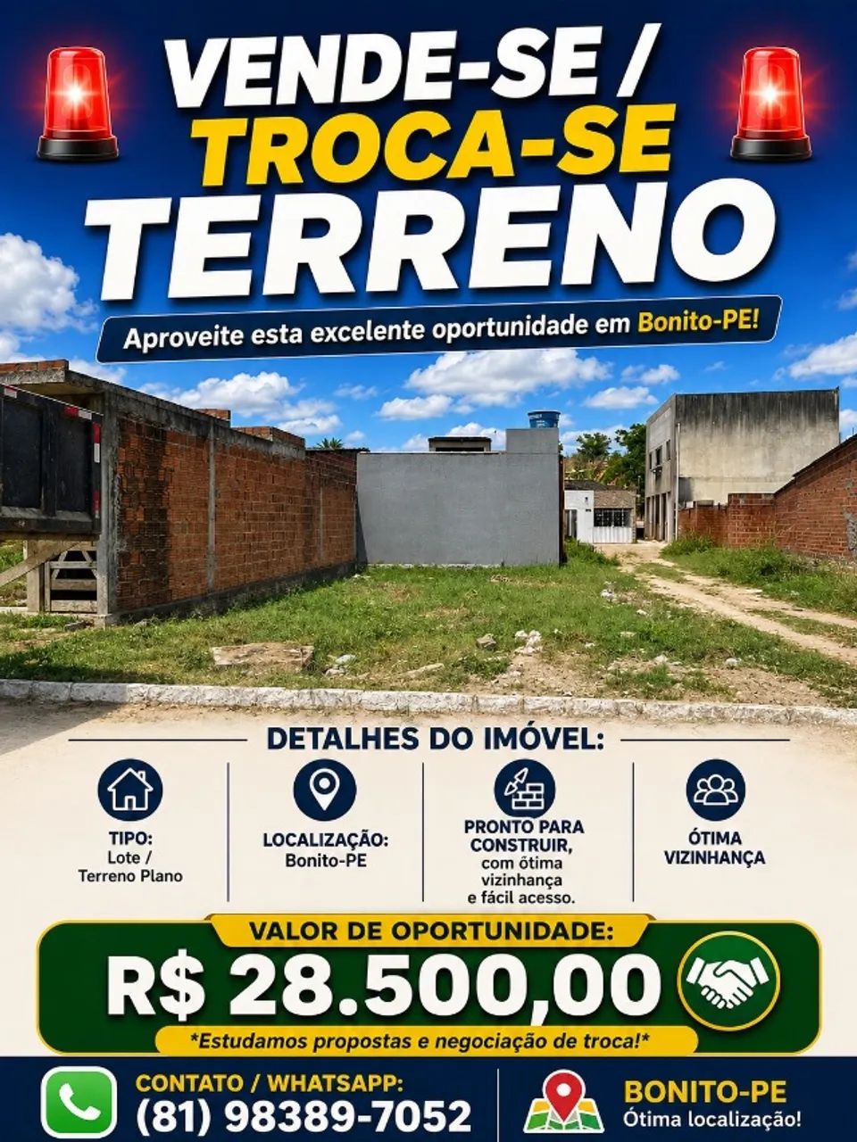 Terreno 112m²