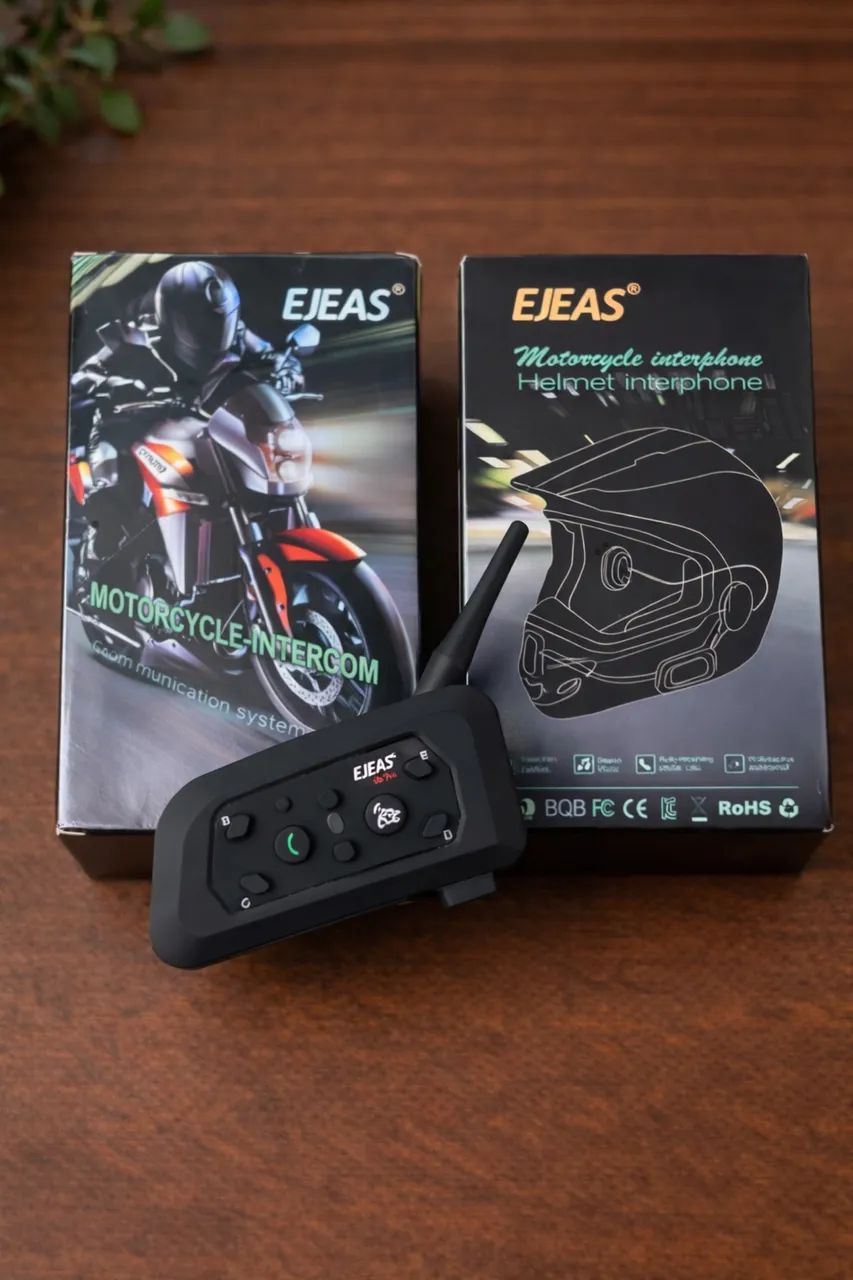 EJEAS V6 Pro+ Original Intercomunicador Mais Completo para Suas Viagens!