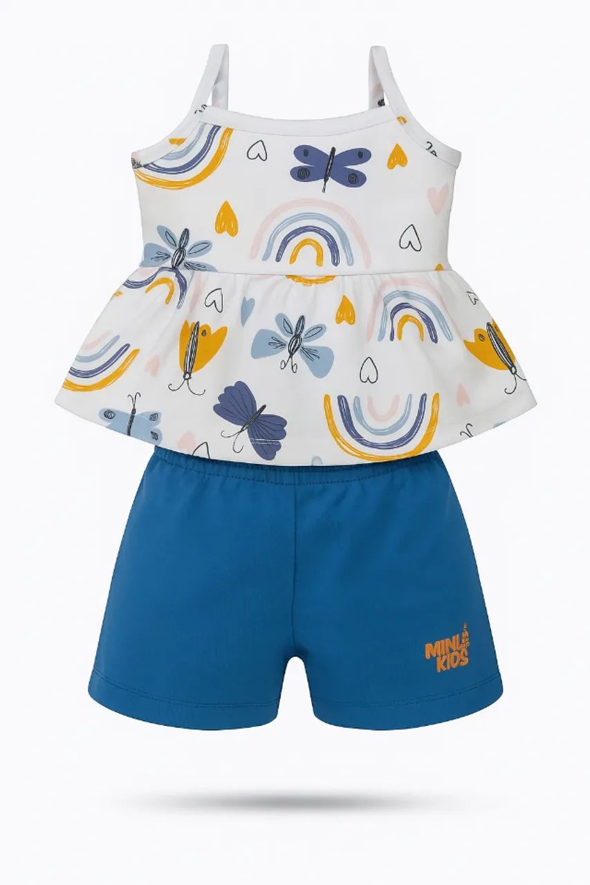 Conjunto Infantil Arco-Íris Tam 2 Menina