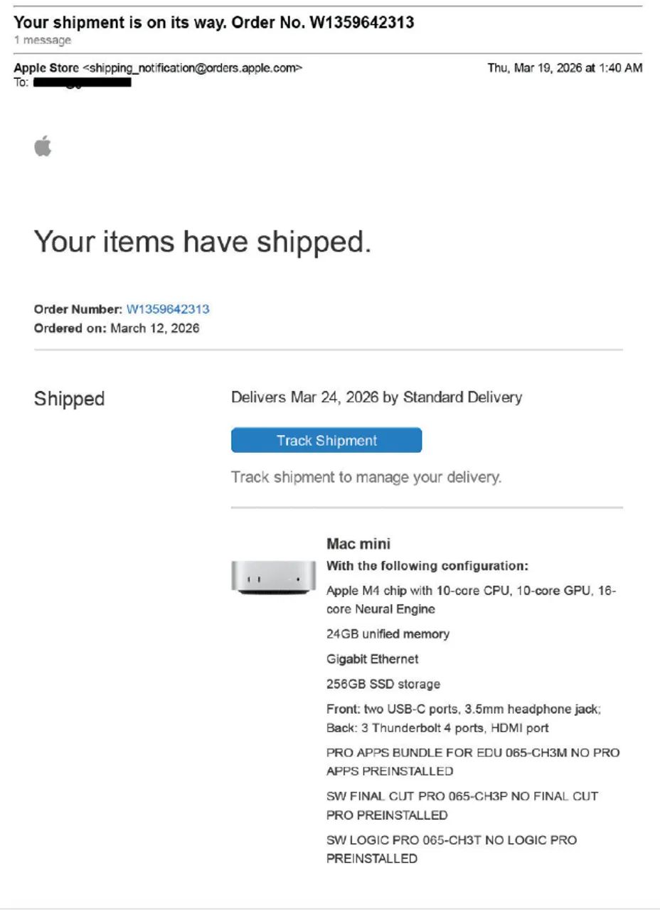 Mac mini Apple M4 - 24GB RAM - 256GB SSD - Seminovo, perfeito