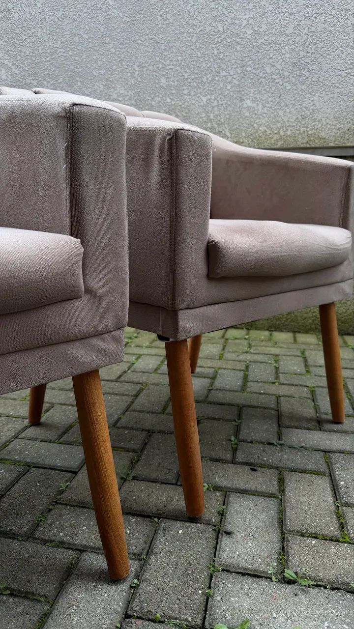 Par de Poltronas cor Cappuccino - Foto 3