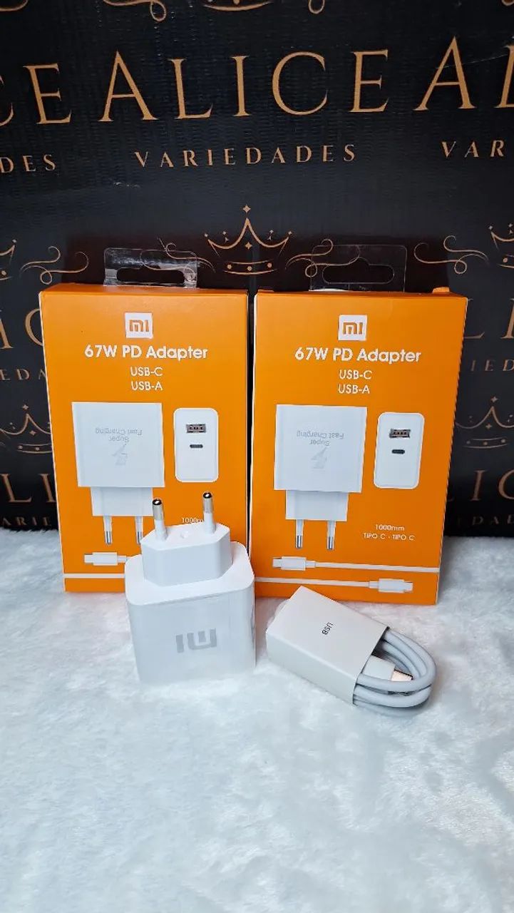 Carregador xiome Tipo C 67w 