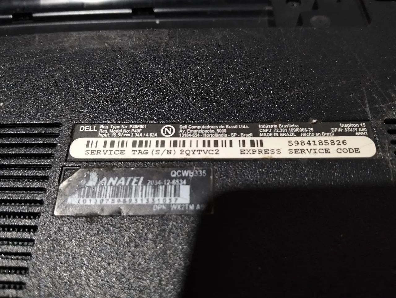 Notebook DELL 
