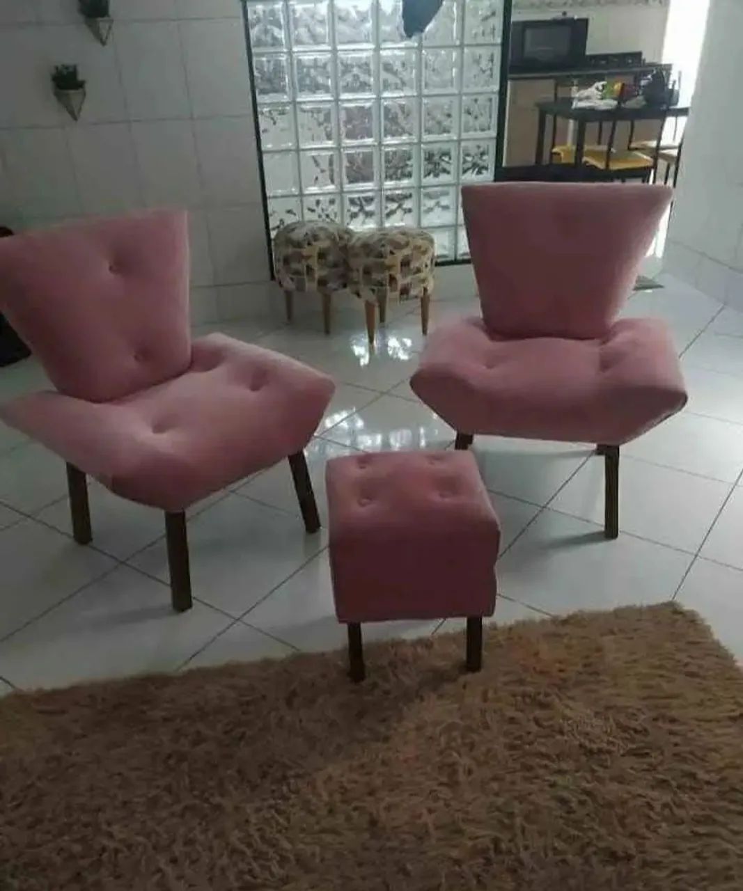 Poltronas em veludo modelo borboleta  - Foto 4