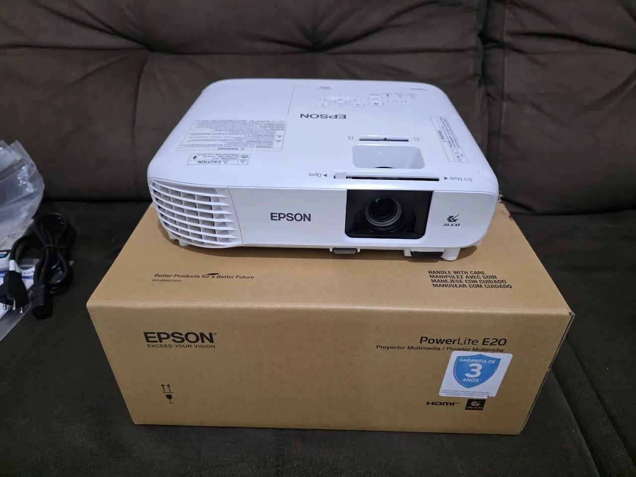 Vendo projetor Epson PowerLite E20 zero - Foto 5