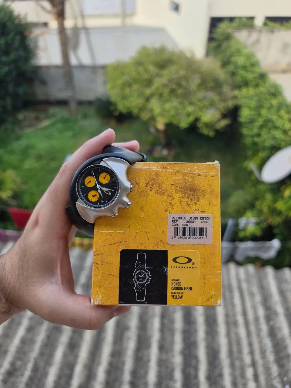 Relogio oakley detonator yellow fullset sem uso - Foto 2