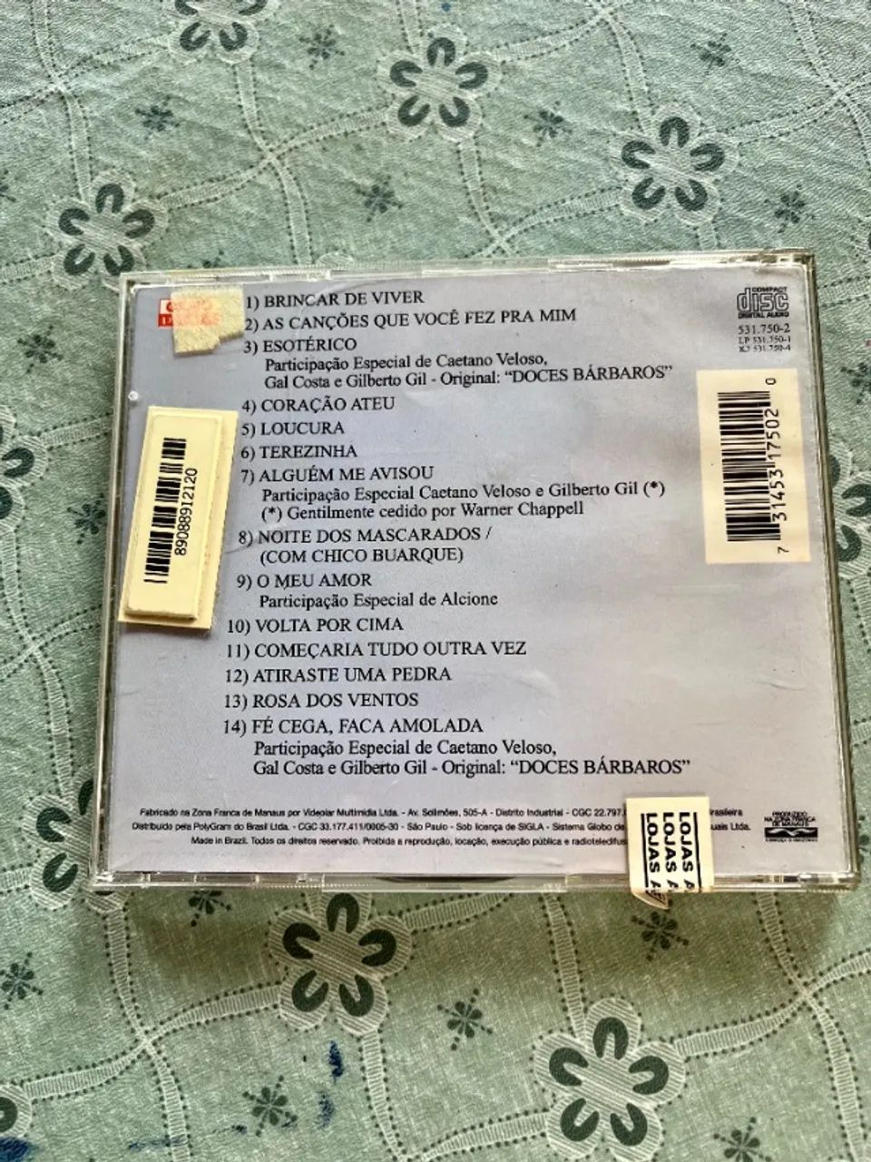 CD Maria Bethânia Brincar de Viver - Foto 2