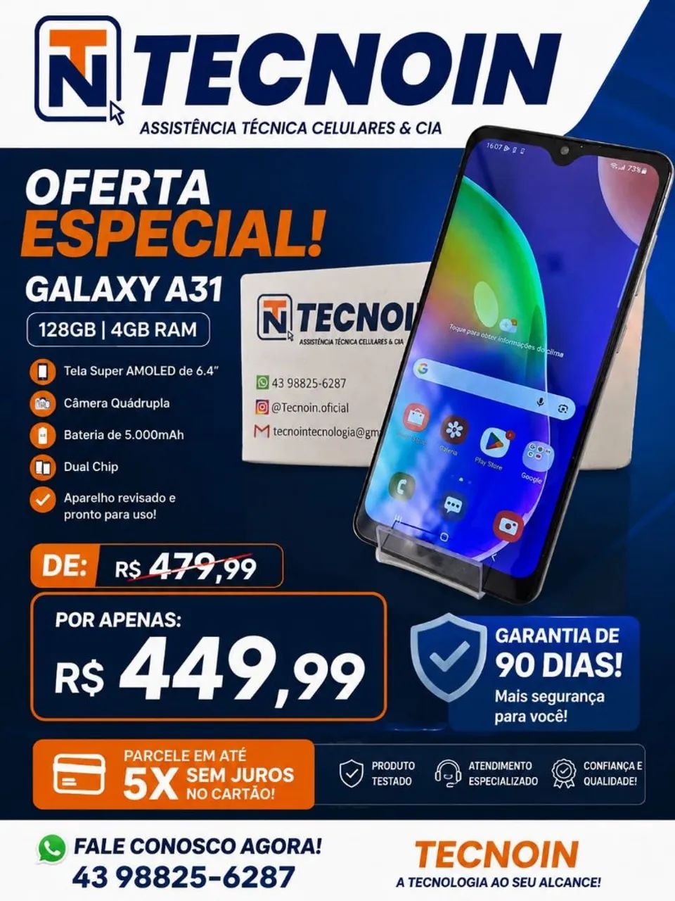 SAMSUNG A31 128GB - Foto 2