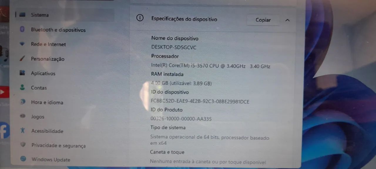 CPU i5 4GB de memória  - Foto 2