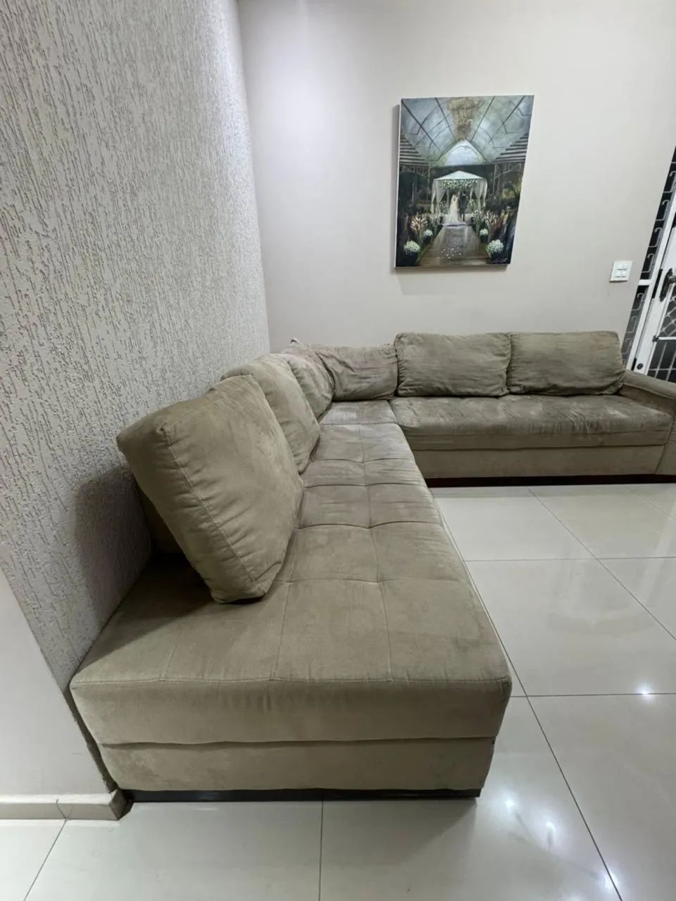 Sofá em L  Medidas (2,70x2, 40) - Foto 3