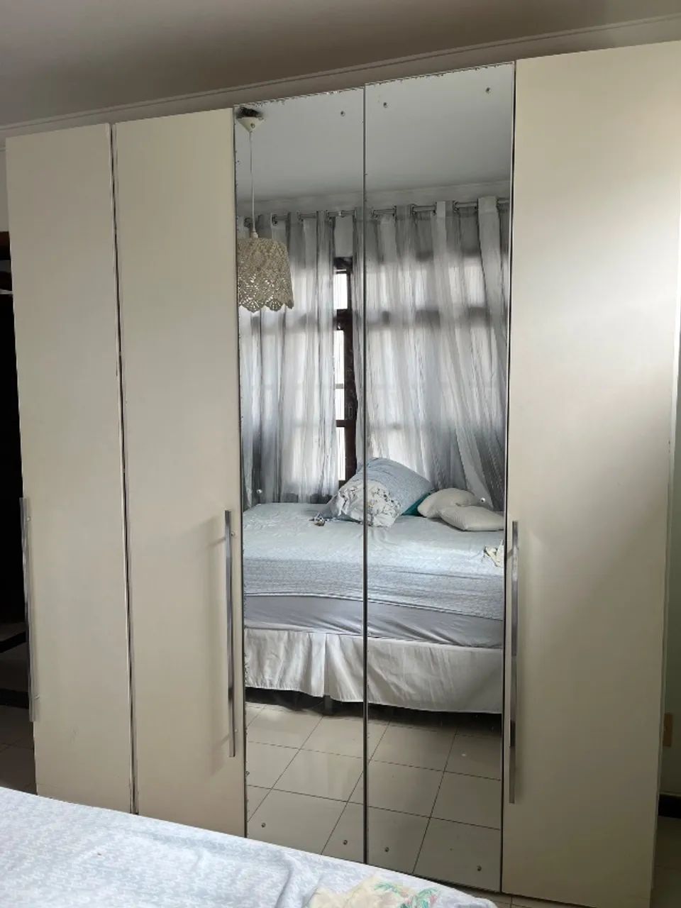 Guarda-roupa 5 portas com Espelho 