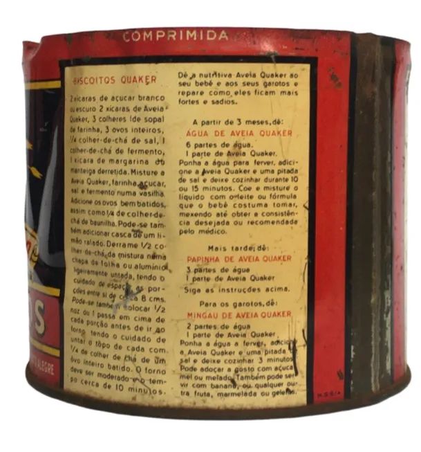 Lata aveia em flocos quaker anos 50 - Foto 2