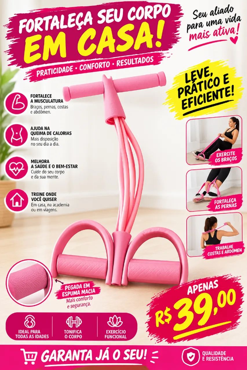Elástico Extensor com Pedal