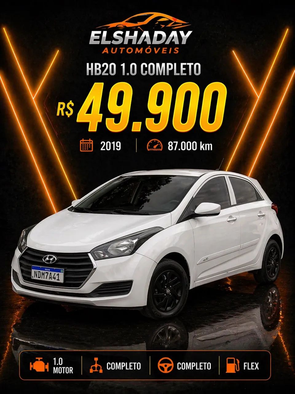 Hyundai Hb20 HB20 Comf./C.Plus/C.Style 1.0 Flex 12V 2018