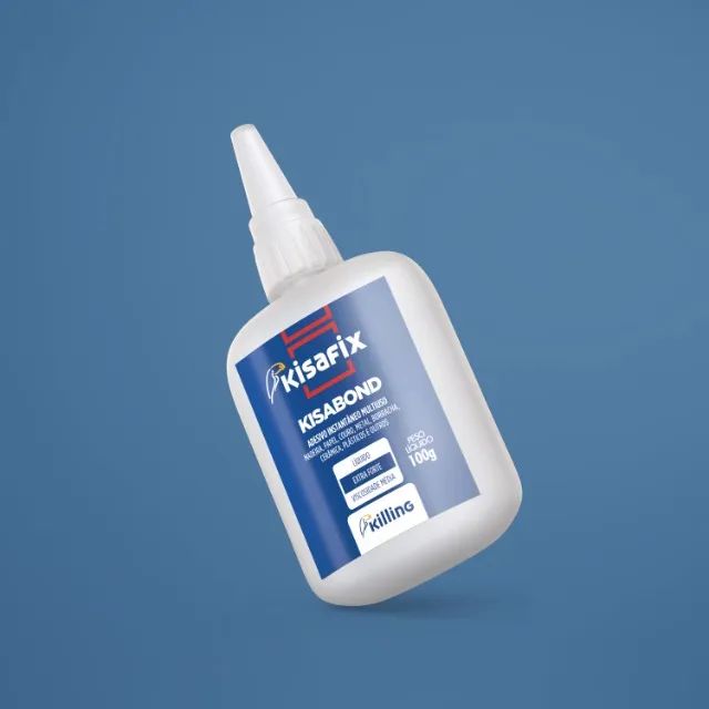 Cola Líquida Kisafix Kisabond 1793 100g Instantâneo Extra-forte - Foto 5