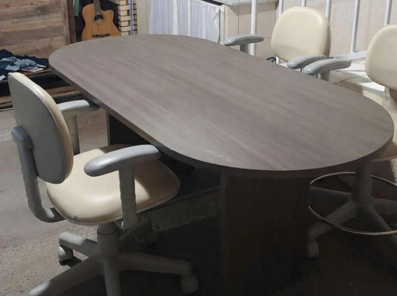 Mesa de escritório oval  - Foto 2