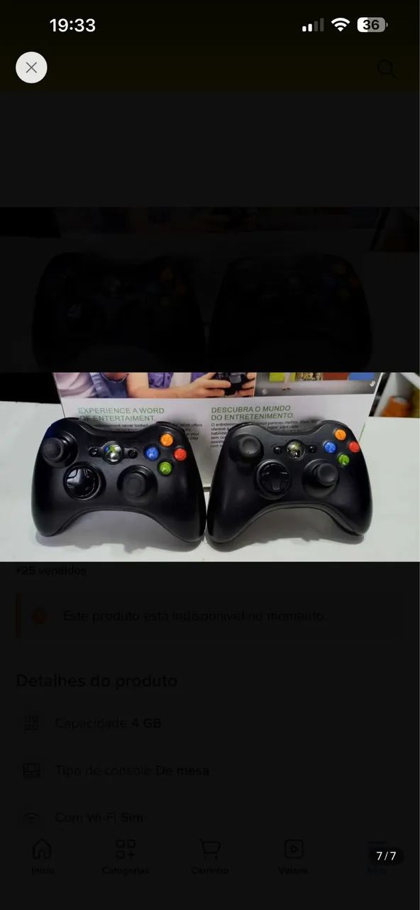Xbox 360 Slim 2 controles - Foto 2