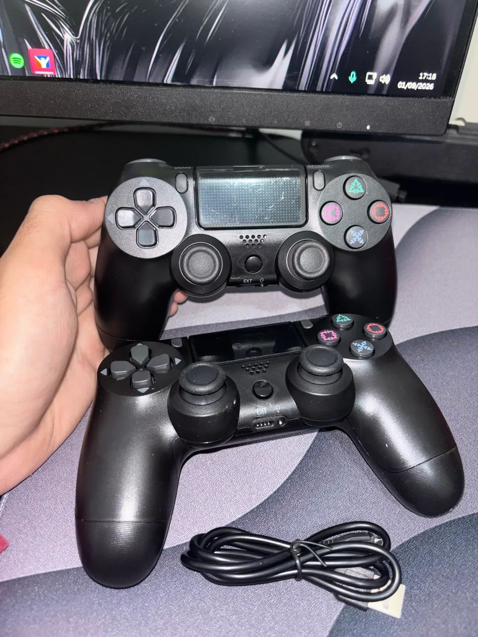 2 CONTROLES WIRELESS PS3/PS4/PC/CELULAR - Foto 4