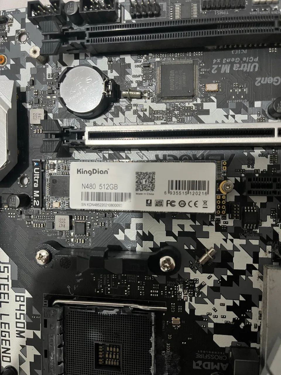 SSD KingDian 512GB M.2 SATA - Excelente condição de uso