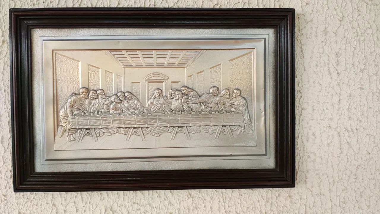  santa ceia  quadro 