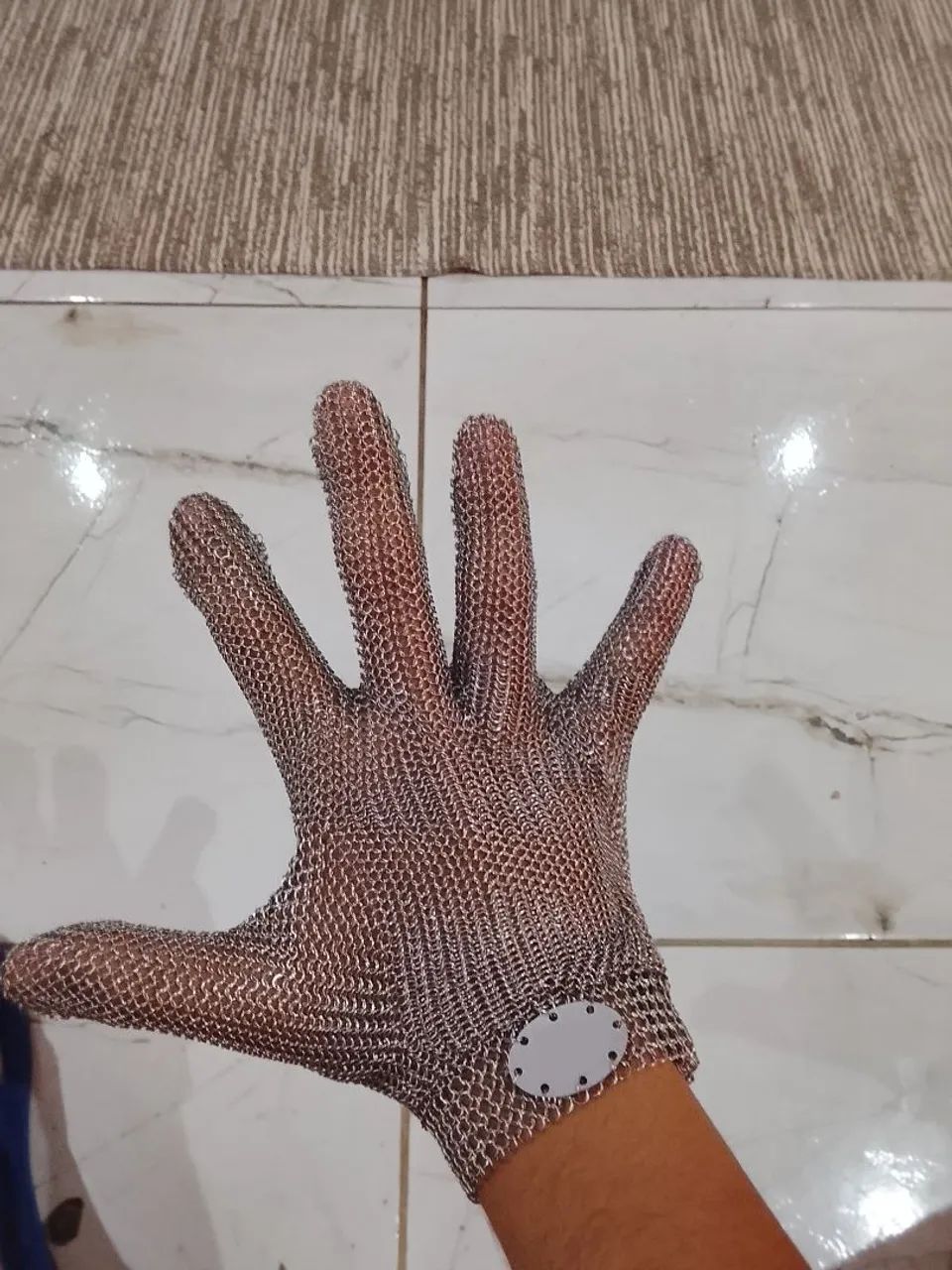 Luva de Malha Aço inox Anticorte