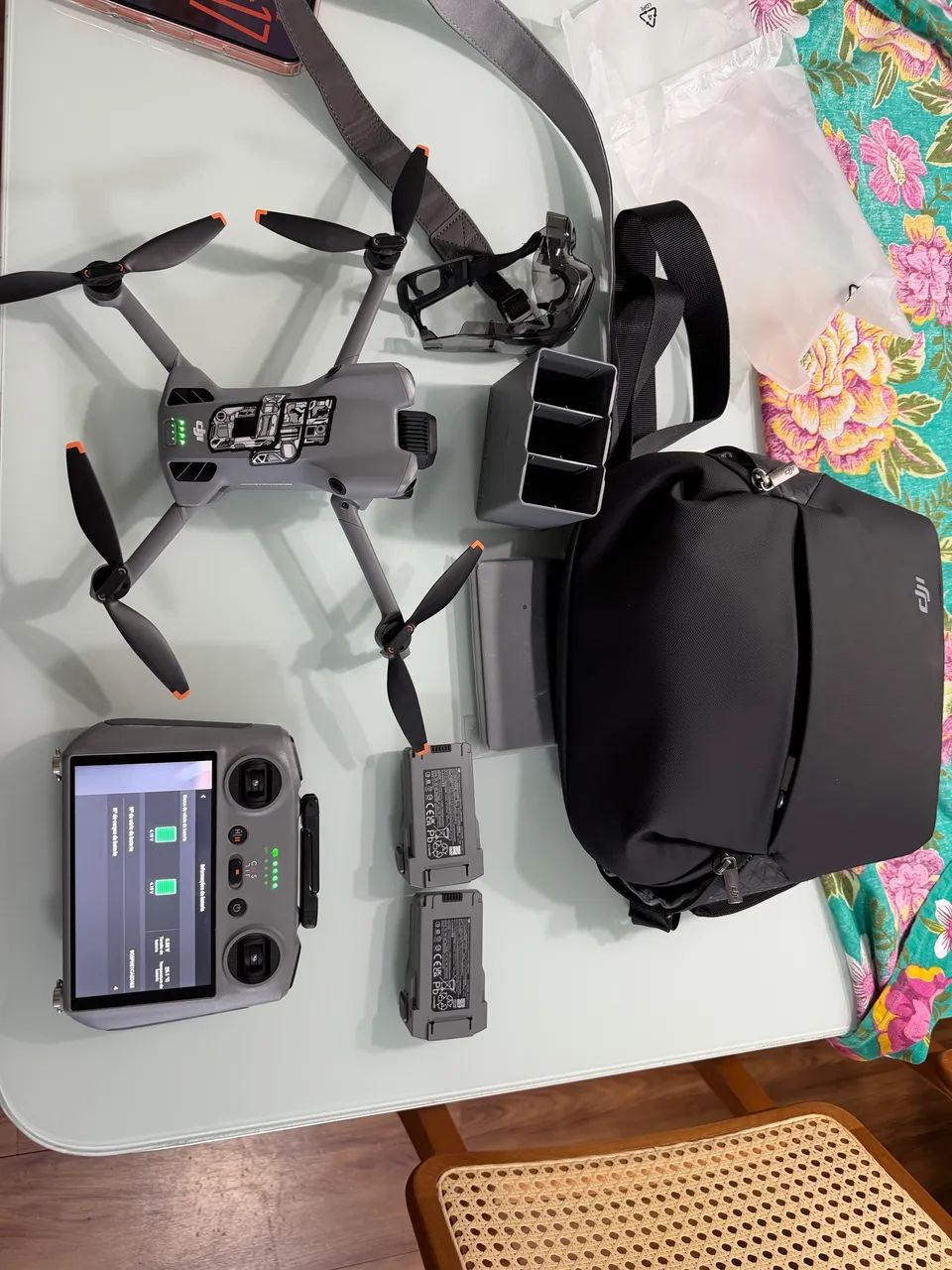 Drone Dji mini 5 pro fly more plus novo com nota 