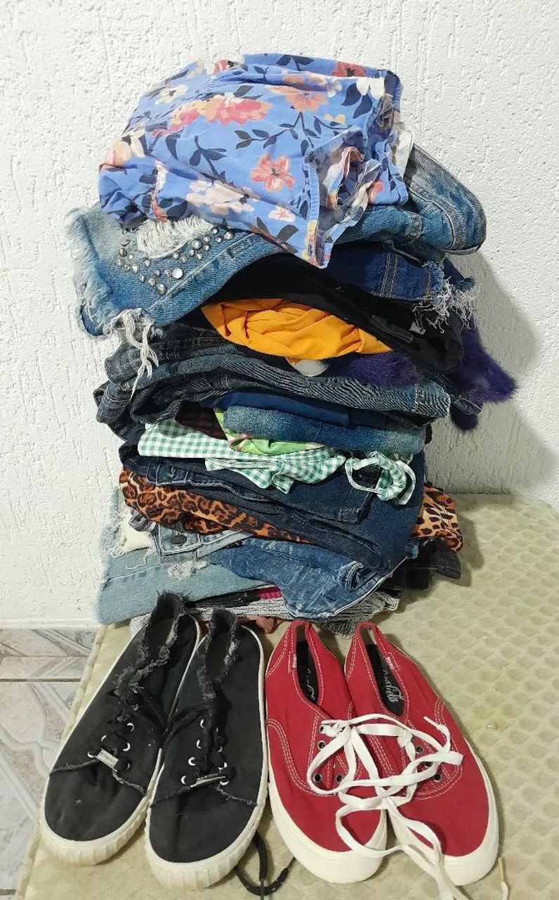 Lote de roupas femininas 