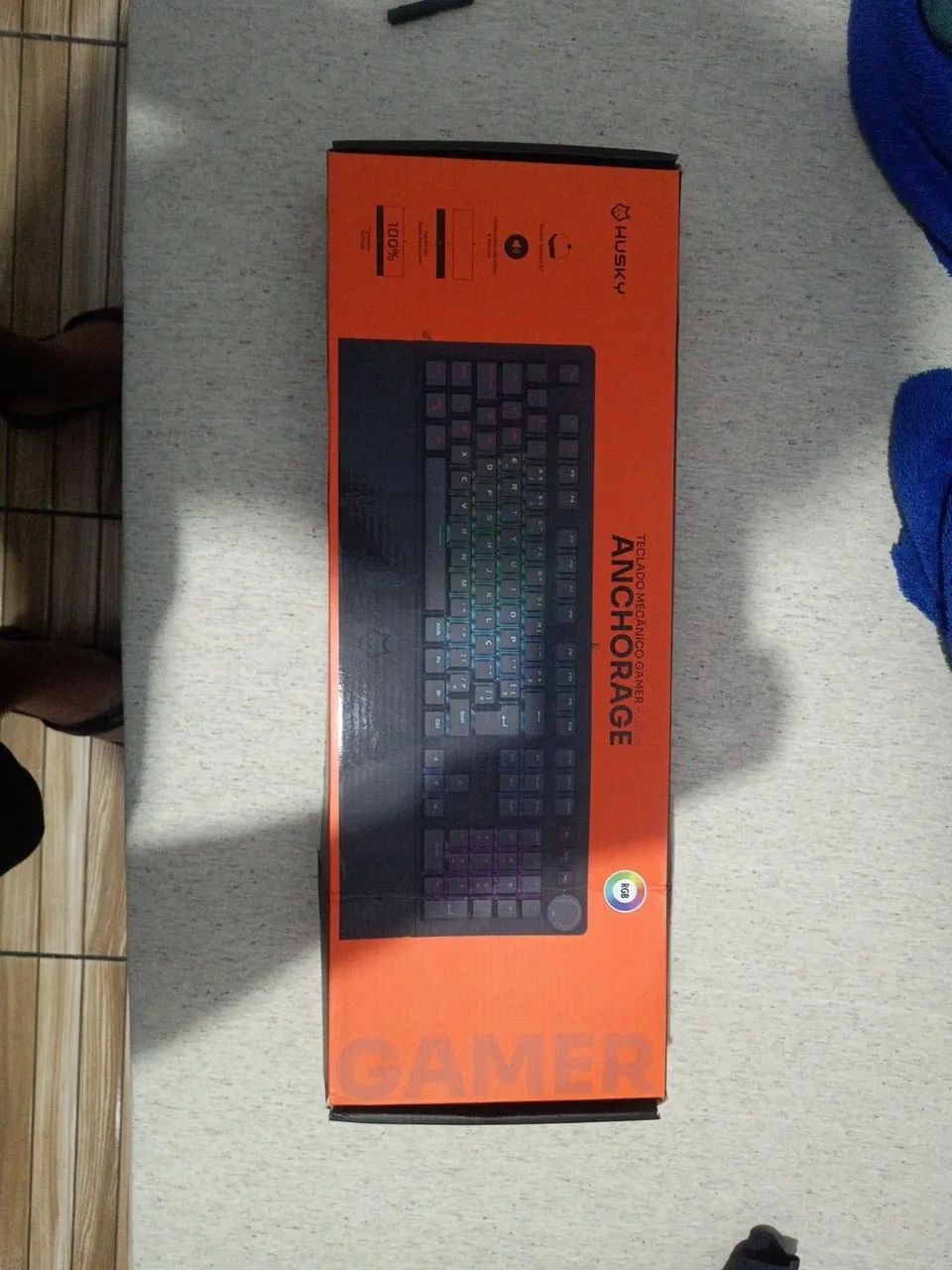 Teclado mecânico gamer husky com switch marrom - Foto 2