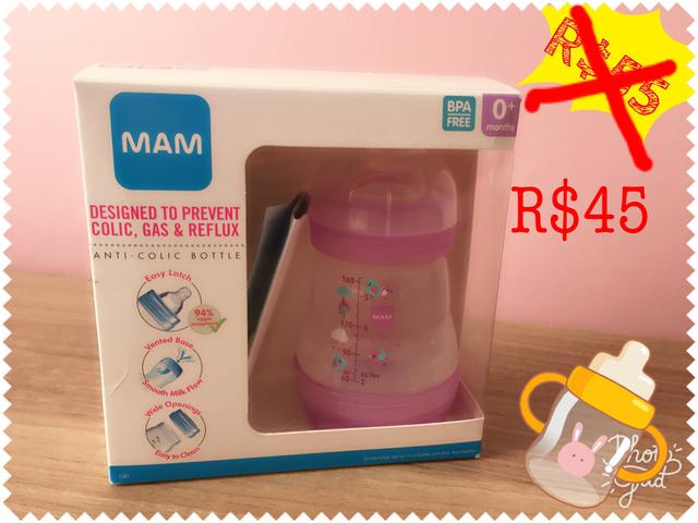 Mamadeira MAM first botle - promoção