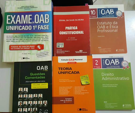 KIT Aprovação OAB. 6 livros, tudo por 80 reais.