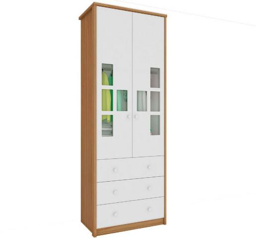 Roupeiro Infantil Guarda Roupas 2 Portas 3 Gavetas - Biel *NOVO* ShopMix Móveis