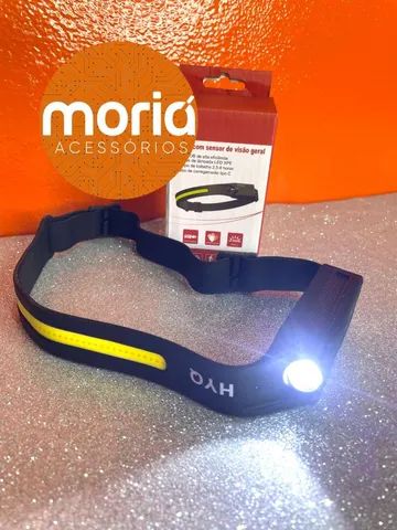 Lanterna De Cabeça Led Sensor De Mão Fita Ajustável Usb <br> - Foto 2