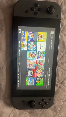 Nintendo swtch desbloqueado v2 já com vários jogos lançamento leia anúncio 